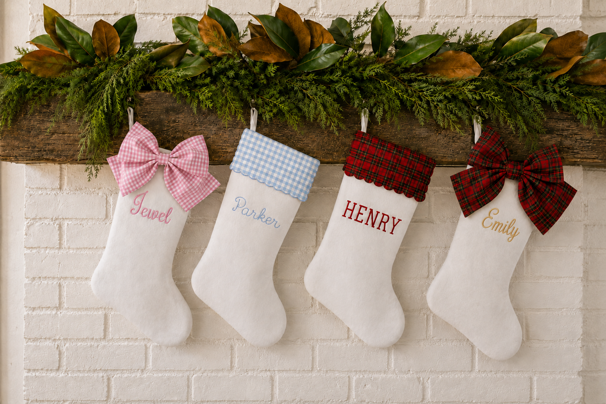 Heirloom Christmas stocking presented in a gift box