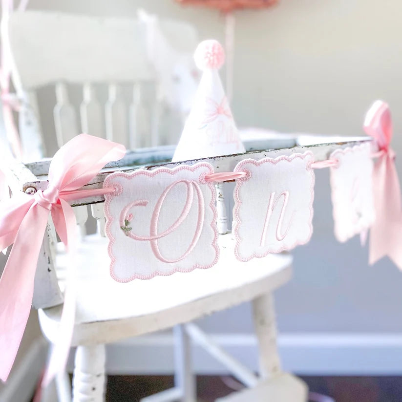 First birthday celebration with handmade Birthday Cottage party goods