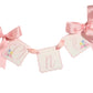 Etta Pastel Floral First Birthday Set: Hat, Bib, Banner, Cake Topper