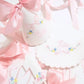 Etta Pastel Floral First Birthday Set: Hat, Bib, Banner, Cake Topper